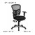 Flash Furniture HL-0001-GG Mid-Back Black Mesh Multifunction Executive Swivel Ergonomic Office Chair addl-6