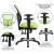 Flash Furniture HL-0001-GN-GG Mid-Back Green Mesh Multifunction Executive Swivel Ergonomic Office Chair addl-5