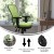 Flash Furniture HL-0001-GN-RLB-GG Mid-Back Green Mesh Multifunction Executive Swivel Ergonomic Office Chair with Transparent Roller Wheels addl-3