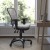 Flash Furniture HL-0001-GY-RLB-GG Mid-Back Gray Mesh Multifunction Executive Swivel Ergonomic Office Chair with Transparent Roller Wheels addl-1