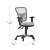 Flash Furniture HL-0001-GY-RLB-GG Mid-Back Gray Mesh Multifunction Executive Swivel Ergonomic Office Chair with Transparent Roller Wheels addl-4