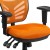 Flash Furniture HL-0001-OR-GG Mid-Back Orange Mesh Multifunction Executive Swivel Ergonomic Office Chair addl-11