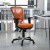 Flash Furniture HL-0001-OR-GG Mid-Back Orange Mesh Multifunction Executive Swivel Ergonomic Office Chair addl-1