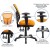 Flash Furniture HL-0001-OR-GG Mid-Back Orange Mesh Multifunction Executive Swivel Ergonomic Office Chair addl-5