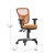 Flash Furniture HL-0001-OR-RLB-GG Mid-Back Orange Mesh Multifunction Executive Swivel Ergonomic Office Chair with Transparent Roller Wheels addl-4