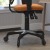 Flash Furniture HL-0001-OR-RLB-GG Mid-Back Orange Mesh Multifunction Executive Swivel Ergonomic Office Chair with Transparent Roller Wheels addl-6