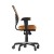 Flash Furniture HL-0001-OR-RLB-GG Mid-Back Orange Mesh Multifunction Executive Swivel Ergonomic Office Chair with Transparent Roller Wheels addl-7