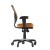 Flash Furniture HL-0001-OR-RLB-GG Mid-Back Orange Mesh Multifunction Executive Swivel Ergonomic Office Chair with Transparent Roller Wheels addl-7