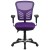 Flash Furniture HL-0001-PUR-GG Mid-Back Purple Mesh Multifunction Executive Swivel Ergonomic Office Chair addl-10