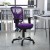 Flash Furniture HL-0001-PUR-GG Mid-Back Purple Mesh Multifunction Executive Swivel Ergonomic Office Chair addl-1