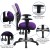 Flash Furniture HL-0001-PUR-GG Mid-Back Purple Mesh Multifunction Executive Swivel Ergonomic Office Chair addl-5