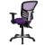 Flash Furniture HL-0001-PUR-GG Mid-Back Purple Mesh Multifunction Executive Swivel Ergonomic Office Chair addl-7