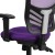 Flash Furniture HL-0001-PUR-GG Mid-Back Purple Mesh Multifunction Executive Swivel Ergonomic Office Chair addl-8
