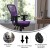 Flash Furniture HL-0001-PUR-RLB-GG Mid-Back Purple Mesh Multifunction Executive Swivel Ergonomic Office Chair with Transparent Roller Wheels addl-3