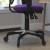 Flash Furniture HL-0001-PUR-RLB-GG Mid-Back Purple Mesh Multifunction Executive Swivel Ergonomic Office Chair with Transparent Roller Wheels addl-6