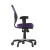 Flash Furniture HL-0001-PUR-RLB-GG Mid-Back Purple Mesh Multifunction Executive Swivel Ergonomic Office Chair with Transparent Roller Wheels addl-7