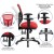 Flash Furniture HL-0001-RED-GG Mid-Back Red Mesh Multifunction Executive Swivel Ergonomic Office Chair addl-5