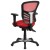 Flash Furniture HL-0001-RED-GG Mid-Back Red Mesh Multifunction Executive Swivel Ergonomic Office Chair addl-7