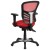 Flash Furniture HL-0001-RED-GG Mid-Back Red Mesh Multifunction Executive Swivel Ergonomic Office Chair addl-7