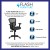 Flash Furniture HL-0001T-GG Mid-Back Transparent Black Mesh Multifunction Executive Swivel Ergonomic Office Chair addl-3