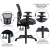 Flash Furniture HL-0001T-GG Mid-Back Transparent Black Mesh Multifunction Executive Swivel Ergonomic Office Chair addl-4