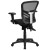 Flash Furniture HL-0001T-GG Mid-Back Transparent Black Mesh Multifunction Executive Swivel Ergonomic Office Chair addl-6