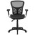 Flash Furniture HL-0001T-GG Mid-Back Transparent Black Mesh Multifunction Executive Swivel Ergonomic Office Chair addl-9