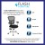 Flash Furniture HL-0001-WH-BK-GG Mid-Back Black Mesh Multifunction Executive Swivel Ergonomic Office Chair with White Frame addl-3