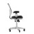 Flash Furniture HL-0001-WH-BK-RLB-GG Mid-Back Black Mesh Multifunction Executive Ergonomic Office Chair, Transparent Roller Wheels, and White Frame addl-7