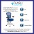 Flash Furniture HL-0001-WH-BLUE-GG Mid-Back Blue Mesh Multifunction Executive Swivel Ergonomic Office Chair with White Frame addl-3