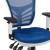 Flash Furniture HL-0001-WH-BLUE-GG Mid-Back Blue Mesh Multifunction Executive Swivel Ergonomic Office Chair with White Frame addl-8