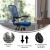 Flash Furniture HL-0001-WH-BLUE-RLB-GG Mid-Back Blue Mesh Multifunction Executive Ergonomic Office Chair, Transparent Roller Wheels, and White Frame addl-3