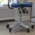 Flash Furniture HL-0001-WH-BLUE-RLB-GG Mid-Back Blue Mesh Multifunction Executive Ergonomic Office Chair, Transparent Roller Wheels, and White Frame addl-6