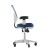 Flash Furniture HL-0001-WH-BLUE-RLB-GG Mid-Back Blue Mesh Multifunction Executive Ergonomic Office Chair, Transparent Roller Wheels, and White Frame addl-7