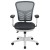 Flash Furniture HL-0001-WH-DKGY-GG Mid-Back Dark Gray Mesh Multifunction Executive Swivel Ergonomic Office Chair with White Frame addl-10