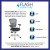 Flash Furniture HL-0001-WH-DKGY-GG Mid-Back Dark Gray Mesh Multifunction Executive Swivel Ergonomic Office Chair with White Frame addl-3