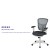 Flash Furniture HL-0001-WH-DKGY-GG Mid-Back Dark Gray Mesh Multifunction Executive Swivel Ergonomic Office Chair with White Frame addl-4