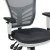 Flash Furniture HL-0001-WH-DKGY-GG Mid-Back Dark Gray Mesh Multifunction Executive Swivel Ergonomic Office Chair with White Frame addl-8