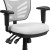 Flash Furniture HL-0001-WH-GG Mid-Back White Mesh Multifunction Executive Swivel Ergonomic Office Chair addl-11