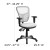 Flash Furniture HL-0001-WH-GG Mid-Back White Mesh Multifunction Executive Swivel Ergonomic Office Chair addl-6