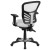 Flash Furniture HL-0001-WH-GG Mid-Back White Mesh Multifunction Executive Swivel Ergonomic Office Chair addl-7