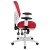 Flash Furniture HL-0001-WH-RED-GG Mid-Back Red Mesh Multifunction Executive Swivel Ergonomic Office Chair with White Frame addl-9