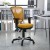 Flash Furniture HL-0001-YEL-GG Mid-Back Yellow-Orange Mesh Multifunction Executive Swivel Ergonomic Office Chair addl-1