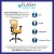 Flash Furniture HL-0001-YEL-GG Mid-Back Yellow-Orange Mesh Multifunction Executive Swivel Ergonomic Office Chair addl-3