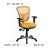 Flash Furniture HL-0001-YEL-GG Mid-Back Yellow-Orange Mesh Multifunction Executive Swivel Ergonomic Office Chair addl-6