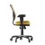 Flash Furniture HL-0001-YEL-RLB-GG Mid-Back Yellow-Orange Mesh Multifunction Executive Swivel Ergonomic Office Chair with Transparent Roller Wheels addl-7