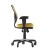 Flash Furniture HL-0001-YEL-RLB-GG Mid-Back Yellow-Orange Mesh Multifunction Executive Swivel Ergonomic Office Chair with Transparent Roller Wheels addl-7