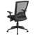Flash Furniture HL-0004K-GG Mid-Back Black Mesh Executive Swivel Ergonomic Office Chair with Back Angle Adjustment addl-4