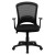 Flash Furniture HL-0007-GG Mid-Back Designer Black Mesh Swivel Task Office Chair with Arms addl-10