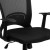 Flash Furniture HL-0007-GG Mid-Back Designer Black Mesh Swivel Task Office Chair with Arms addl-11
